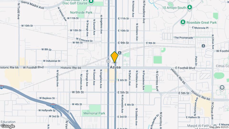 709 N Azusa Ave Map and Location Details