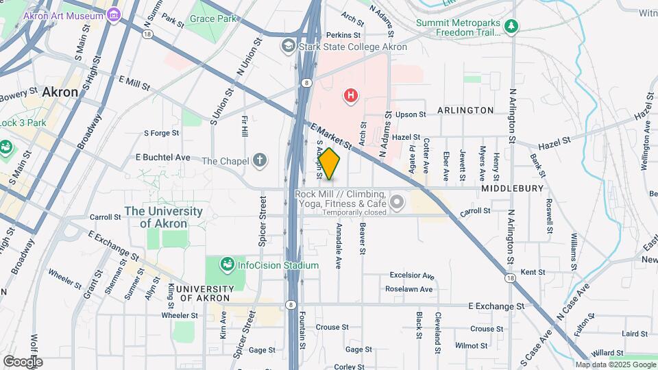 543 E Buchtel Ave Map and Location Details