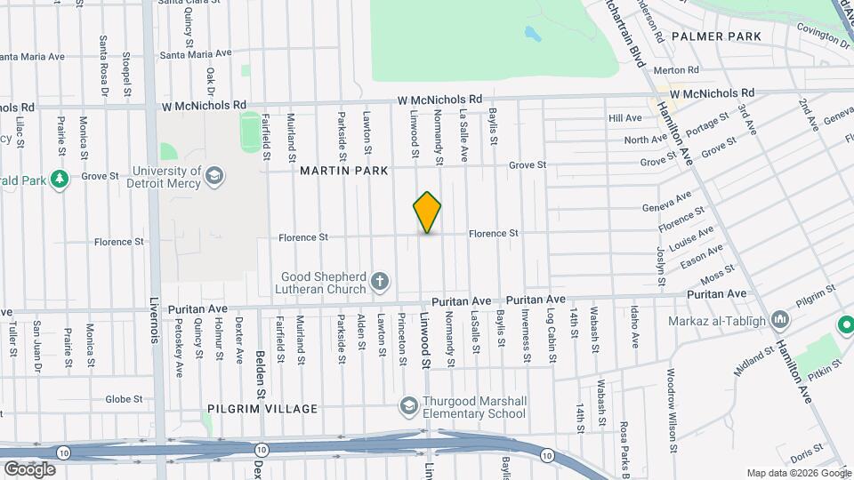 16254 Linwood St Map and Location Details
