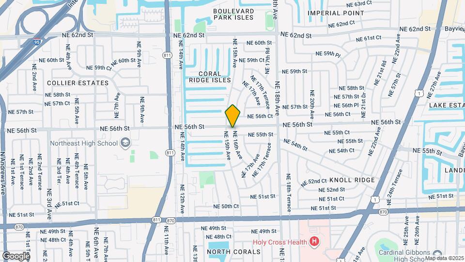 5513 NE 16th Ave Map and Location Details