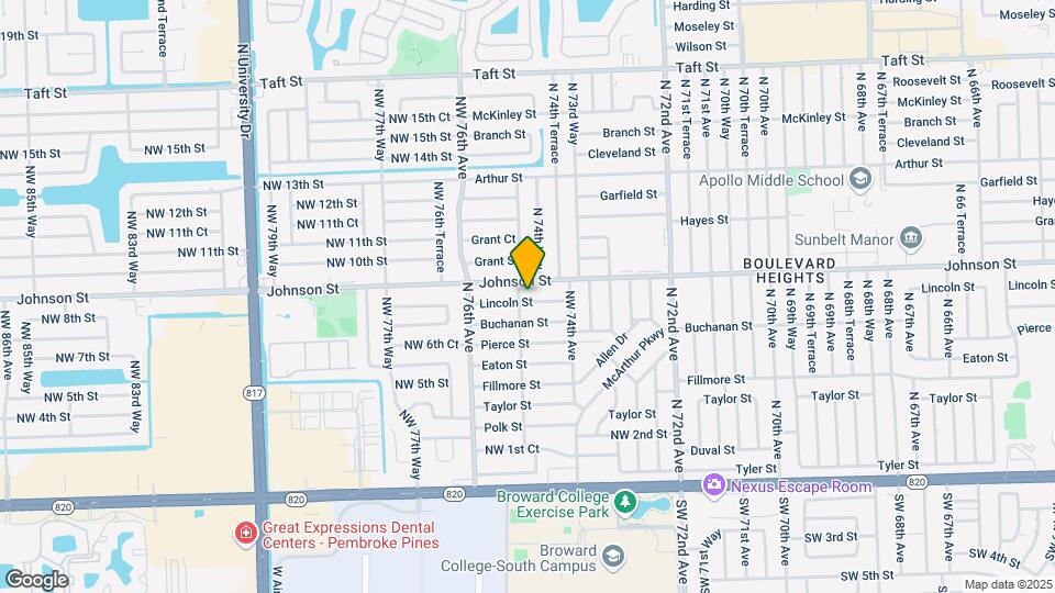 7481 Lincoln St Map and Location Details