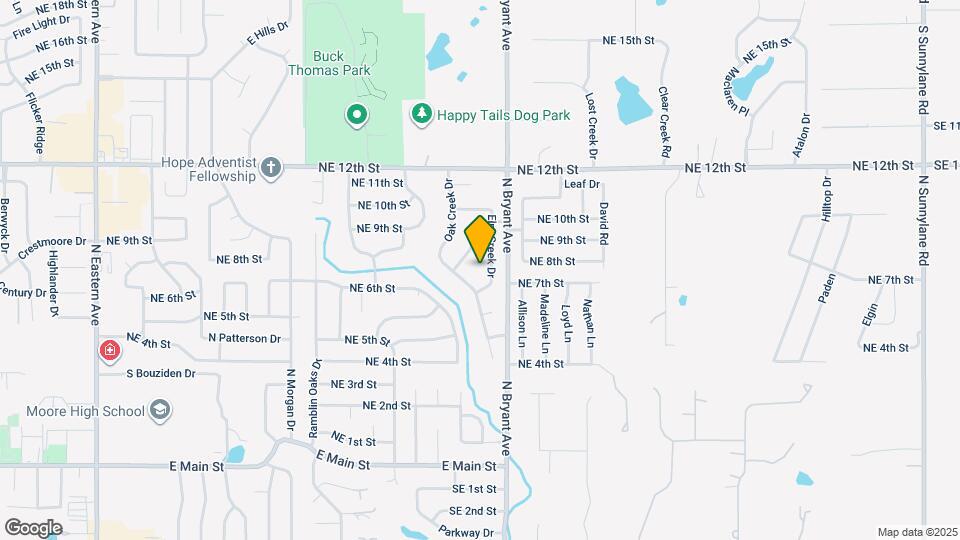 829 Elm Creek Dr Map and Location Details