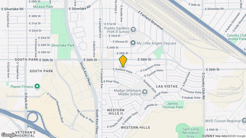 2111 E Sunland Vista Map and Location Details