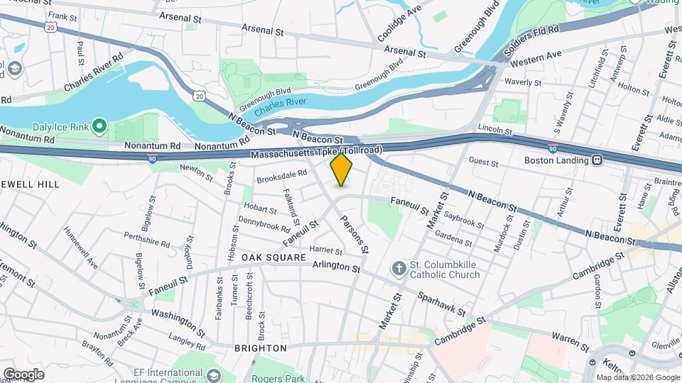 123 Faneuil St, Unit 2 Map and Location Details