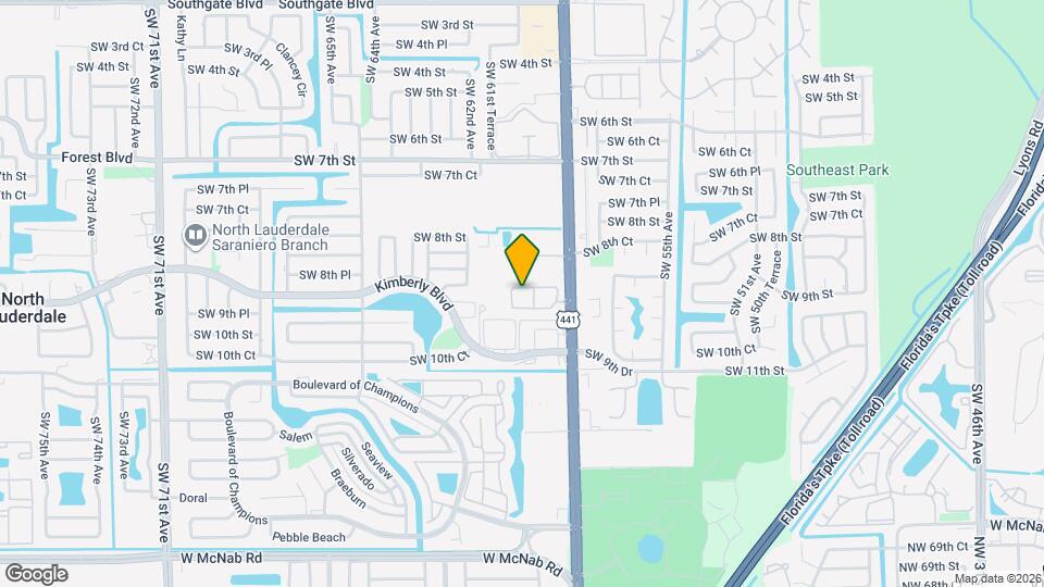 1304 N Santa Catalina Cir Map and Location Details