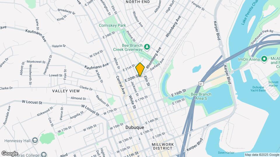 1938 Washington St Map and Location Details