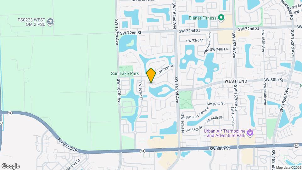 7940 SW 163rd Pl Map and Location Details