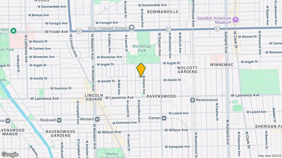 2100-2112 W Ainslie St Mapa y Detalles de la Ubicación