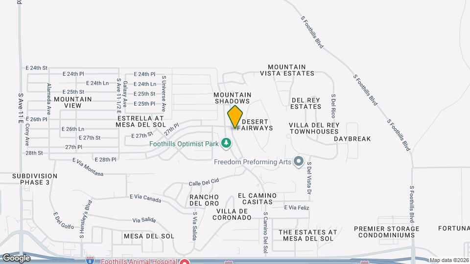 10363 Av la Primera Map and Location Details