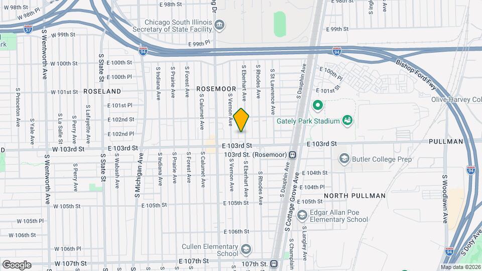 10240 S Eberhart Ave Map and Location Details