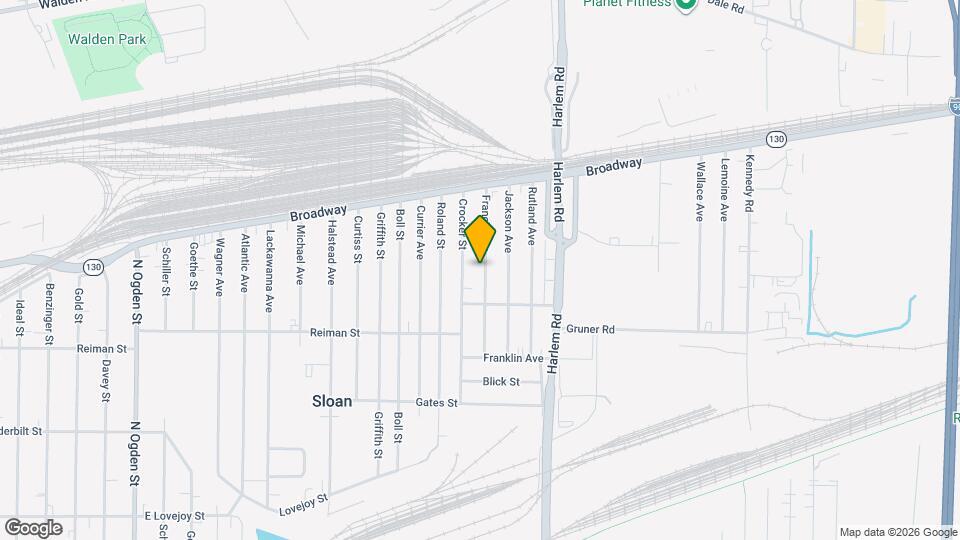 102 Francis Ave Map and Location Details