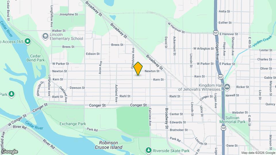 646 Kern St Map and Location Details