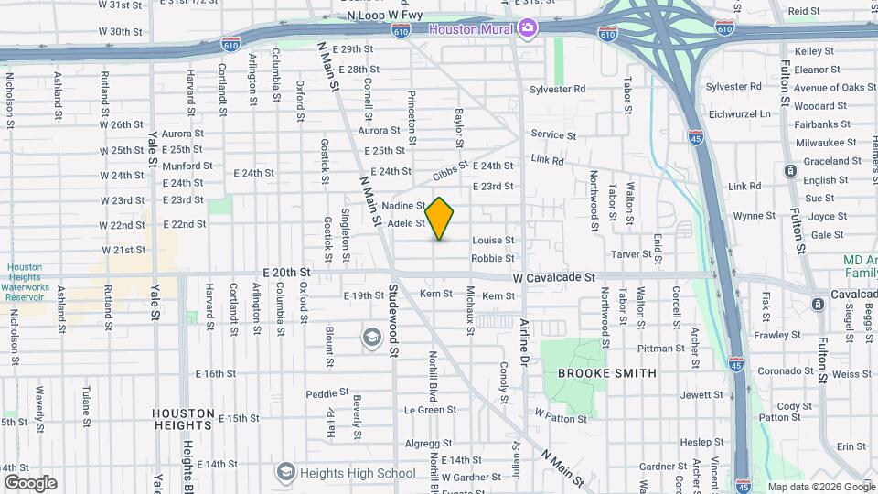 1035 Louise St Map and Location Details