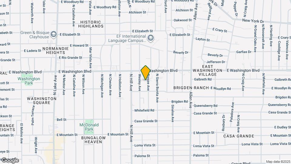 1263 Bresee Ave Map and Location Details