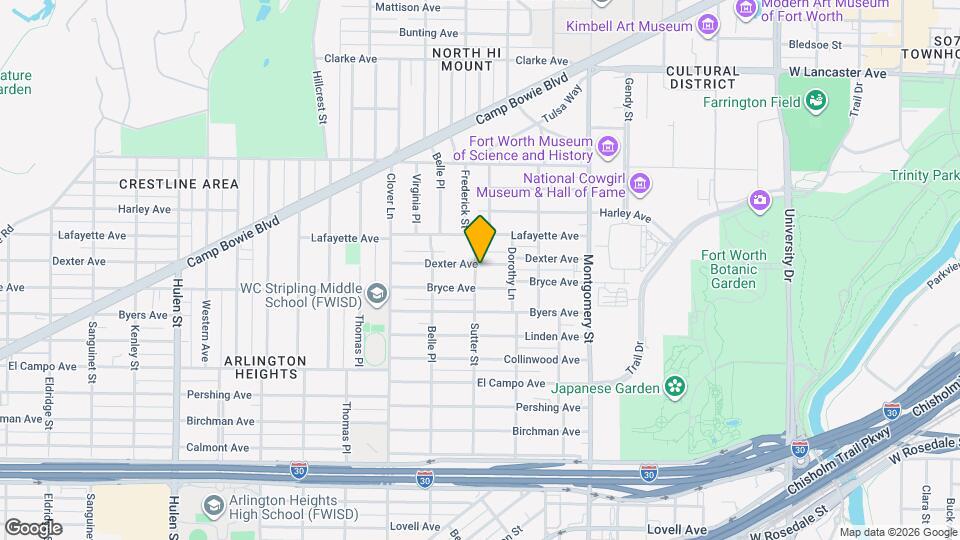 3833 Dexter Ave Mapa y Detalles de la Ubicación