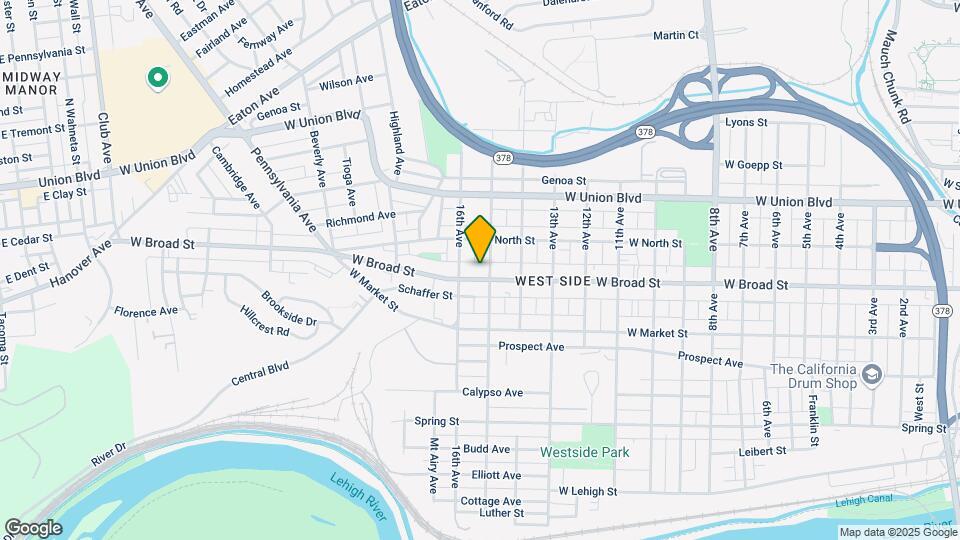 1608 W Broad St Map and Location Details
