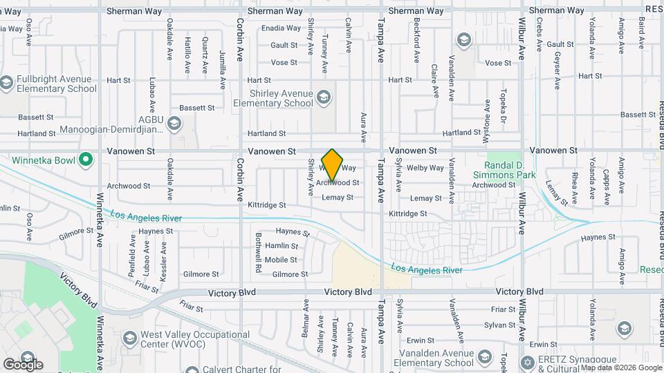 19422 Archwood St Mapa y Detalles de la Ubicación