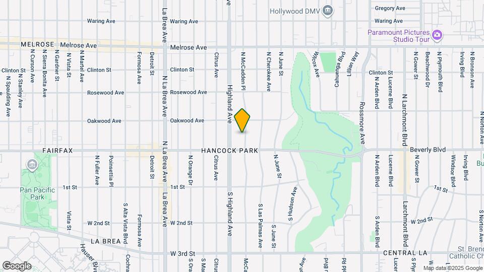 329 N McCadden Pl Map and Location Details