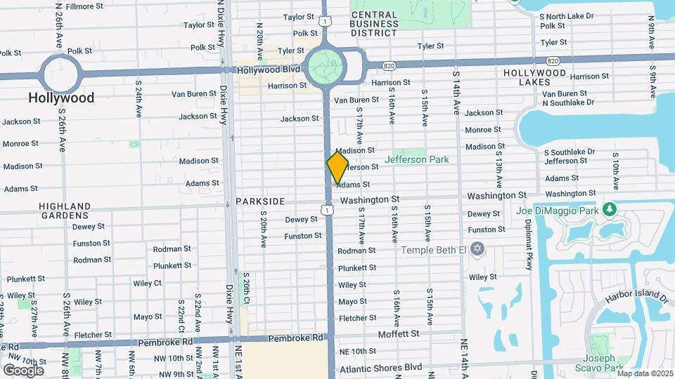 1746 Adams St Map and Location Details