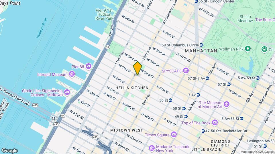 464 W 51st St Mapa y Detalles de la Ubicación