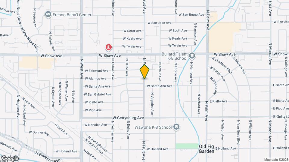 4834 N Fruit Ave Map and Location Details
