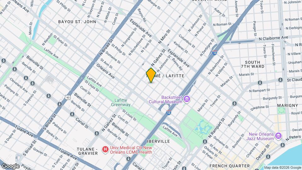 2025 Dumaine St Map and Location Details