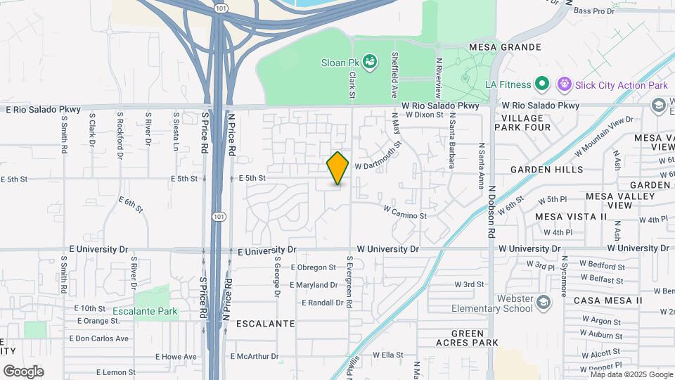 2516 E 5th Pl Mapa y Detalles de la Ubicación