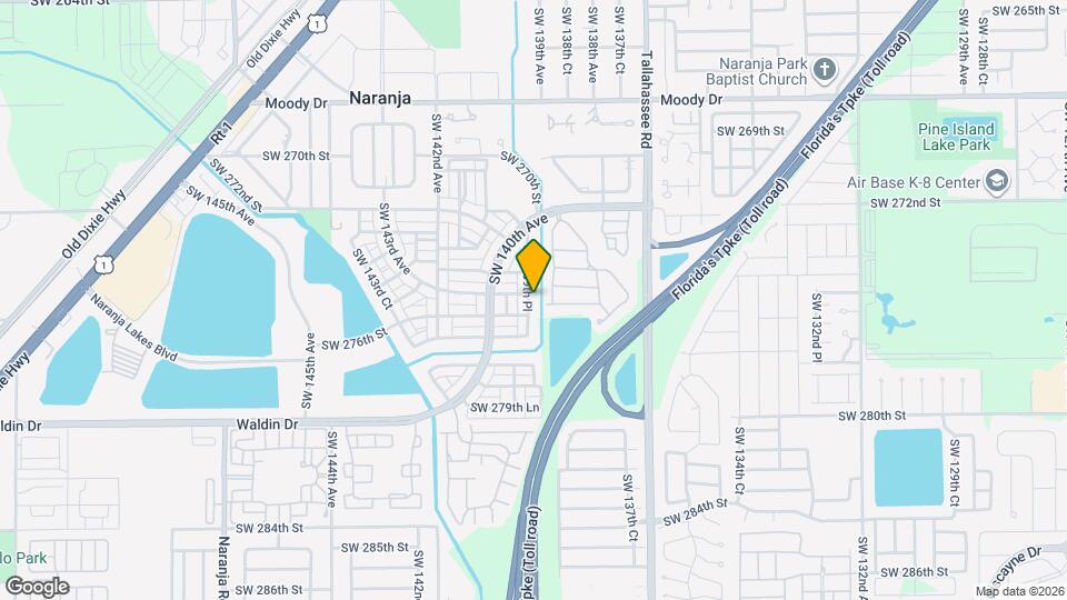 27521 SW 139th Pl Mapa y Detalles de la Ubicación