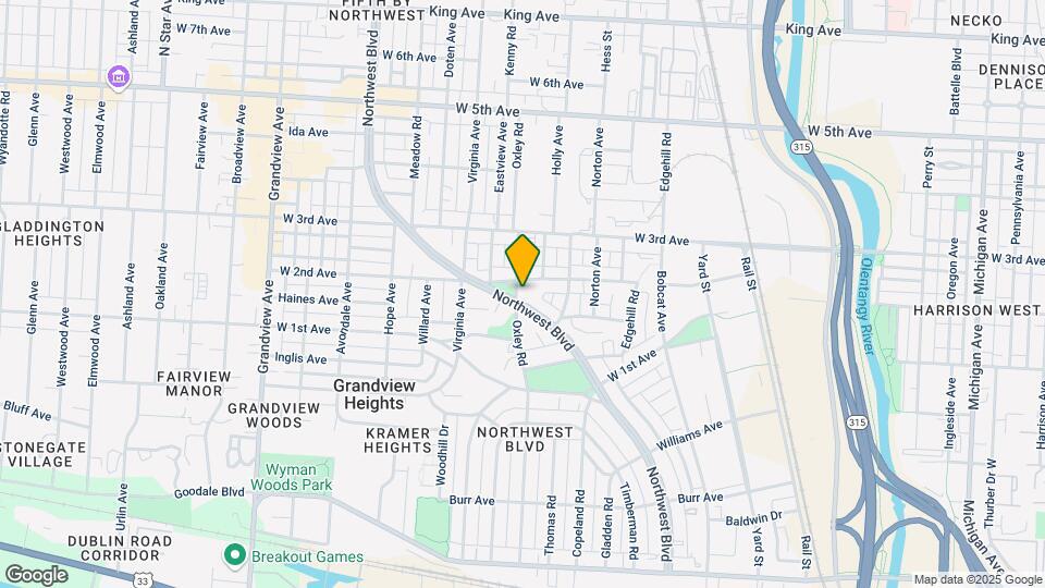 1164 Northwest Blvd Map and Location Details