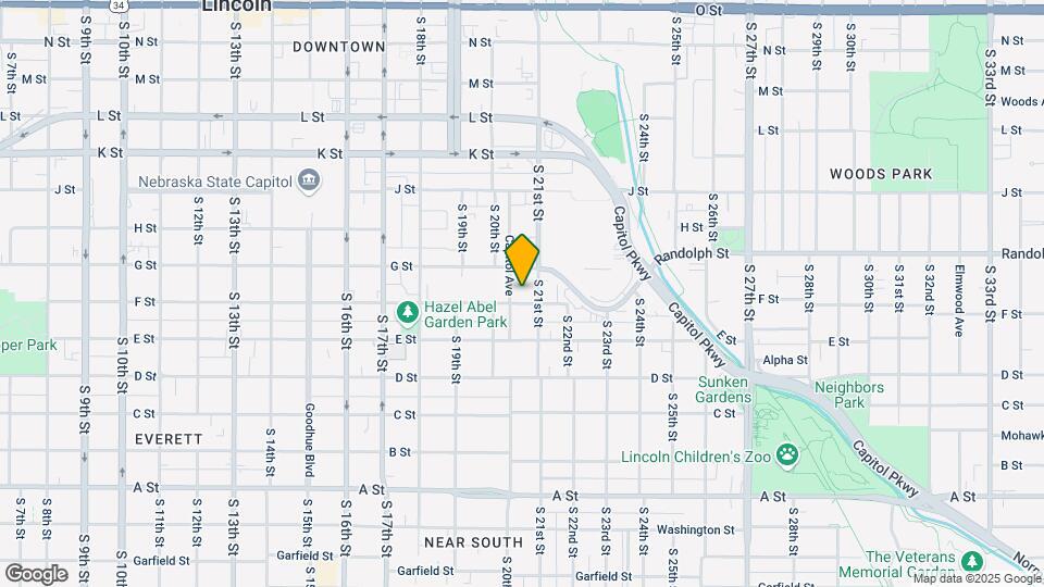 2040 F St Mapa y Detalles de la Ubicación
