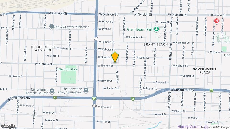 1313 W Nichols St Map and Location Details