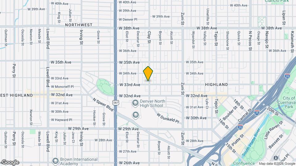 3305 N Clay St Map and Location Details