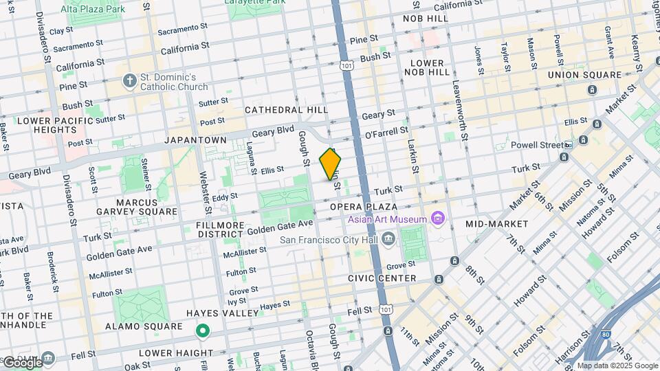 923 Eddy St Mapa y Detalles de la Ubicación