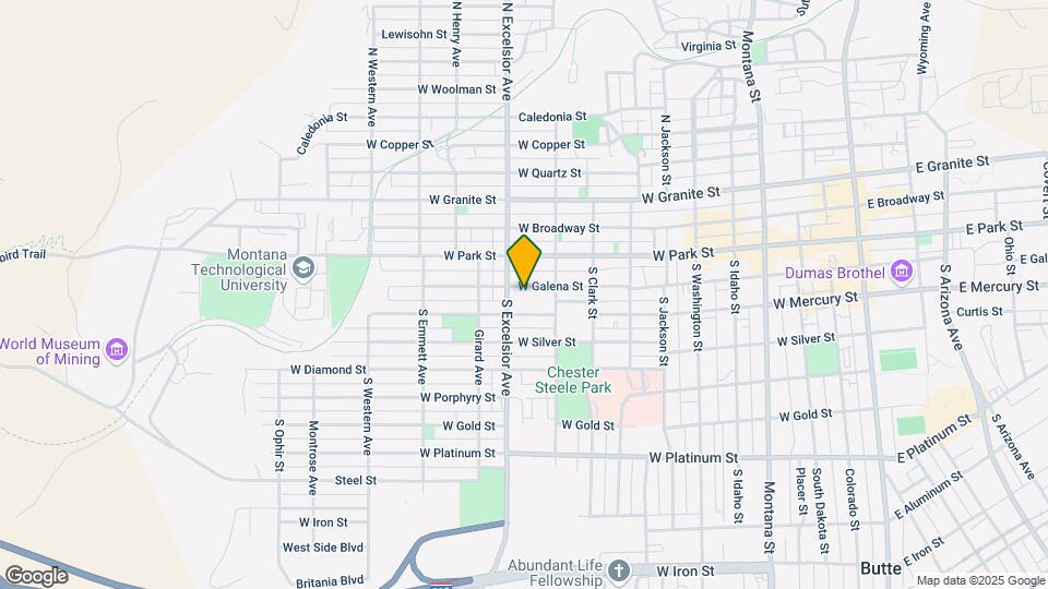 842 W Galena St Map and Location Details