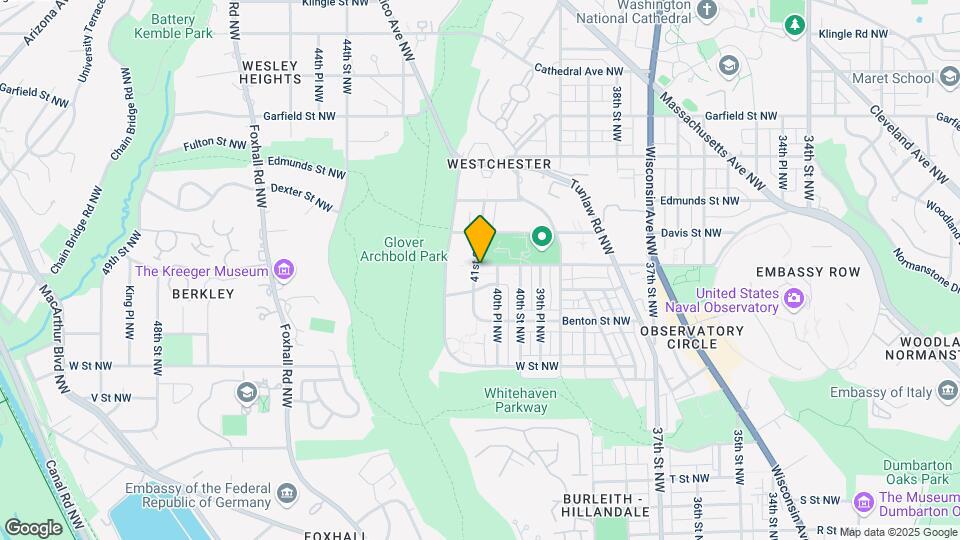 4034 Calvert St NW Map and Location Details