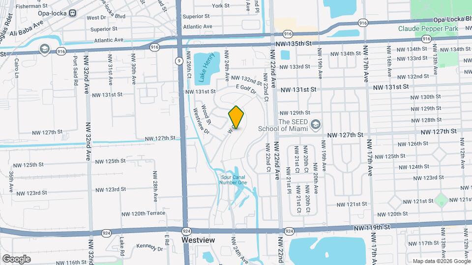 12645 NW 24th Ave Map and Location Details