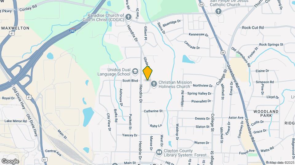 4505 Glade Rd Map and Location Details