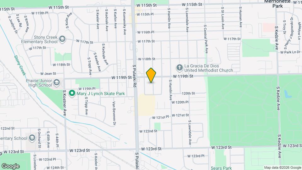 11920 S Springfield Ave Map and Location Details
