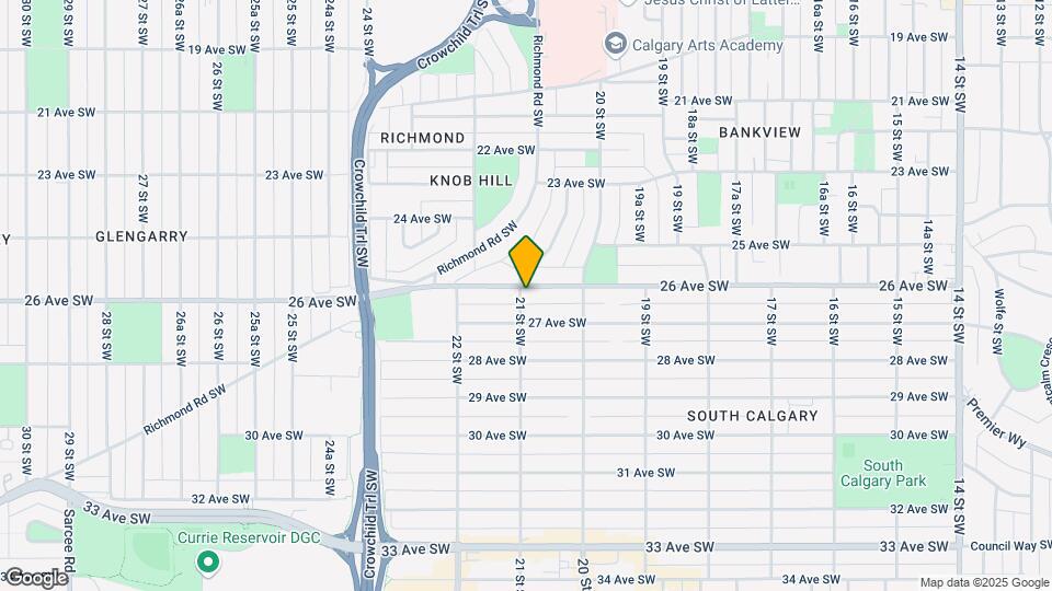 2139 26 Av SW Map and Location Details
