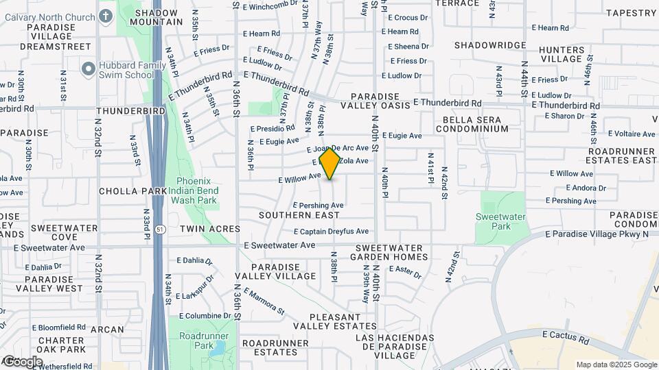 13248 N 38th Pl Mapa y Detalles de la Ubicación