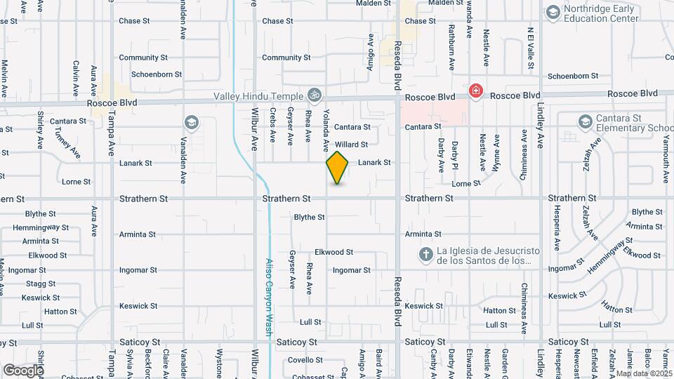 18643 Strathern St Map and Location Details
