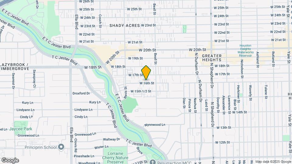 1117 W 16th St Map and Location Details