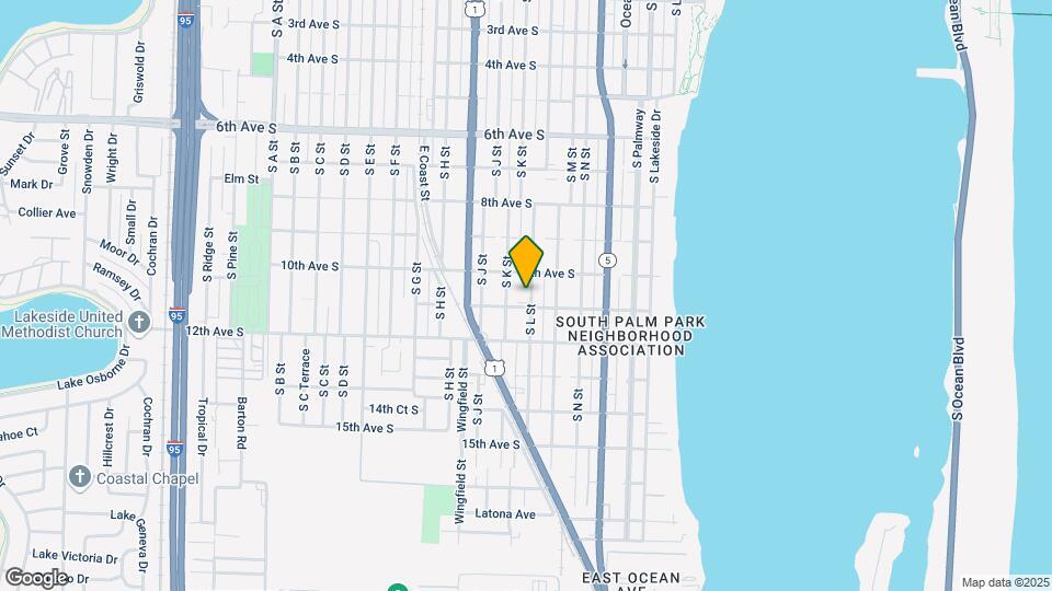 1021 S L St Map and Location Details