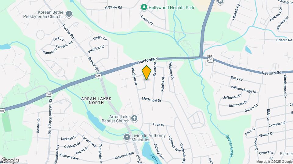 1007 Arberdale Dr Map and Location Details