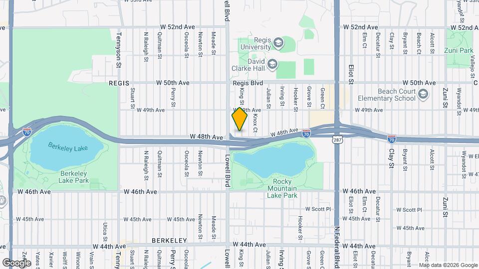 3501 W 48th Ave Map and Location Details