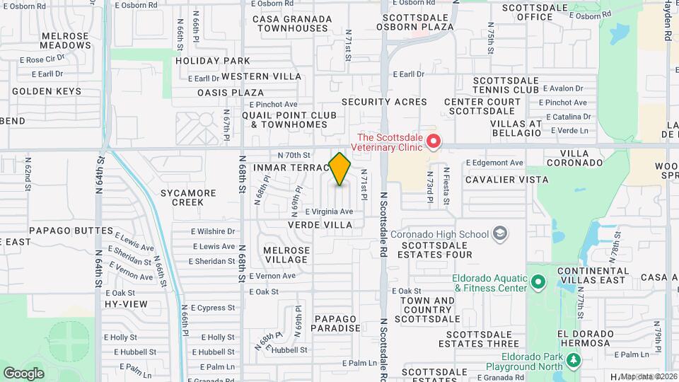 2627 N 70th Pl Mapa y Detalles de la Ubicación