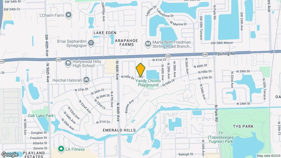 3840 N 42nd Terrace Map and Location Details