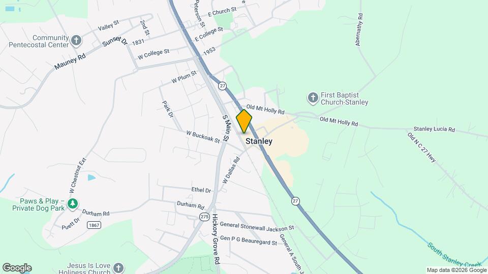 313 Derr St Mapa y Detalles de la Ubicación