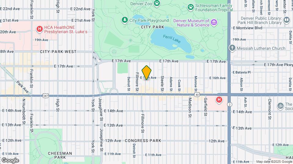 1570 Milwaukee St Map and Location Details