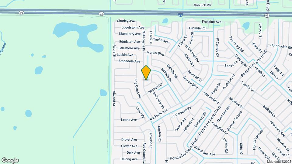3598 N Biscayne Dr Map and Location Details